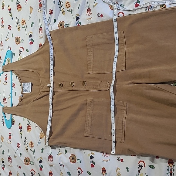 Jungmaven button front jumper jumpsuit coyote L - Picture 5 of 9